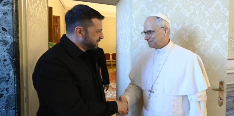 Pope Leo and Ukrainian leader meet to discuss paths to peace