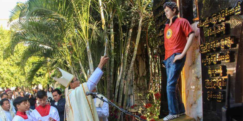 Statue of ‘God’s Influencer’ unveiled in Myanmar